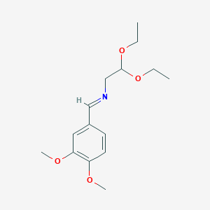Ethanamine, N-((3,4-dimethoxyphenyl)methylene)-2,2-diethoxy-