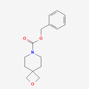 molecular formula C15H19NO3 B12106308 Benzyl 2-oxa-7-azaspiro[3.5]nonane-7-carboxylate 