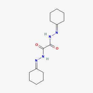 molecular formula C14H22N4O2 B1210641 Bis(cyclohexanone)oxaldihydrazone CAS No. 370-81-0