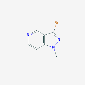 molecular formula C7H6BrN3 B12106425 3-bromo-1-methyl-1H-pyrazolo[4,3-c]pyridine 