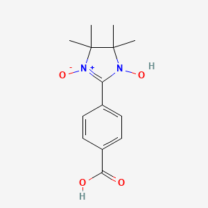 molecular formula C14H18N2O4 B1210643 2-4-Carboxyphenyl-4,4,5,5-tetramethylimidazoline-1-oxyl-3-oxide 