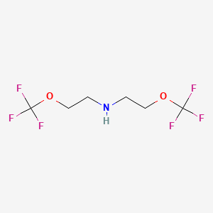molecular formula C6H9F6NO2 B12106433 Bis-(2-trifluoromethoxy-ethyl)-amine 