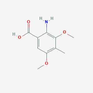 molecular formula C10H13NO4 B12106447 2-Amino-3,5-dimethoxy-4-methylbenzoic acid 