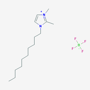 molecular formula C15H29BF4N2 B12106478 1-Decyl-2,3-dimethylimidazolium tetrafluoroborate 