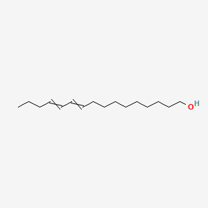 molecular formula C16H30O B1210649 十六碳-10,12-二烯-1-醇 