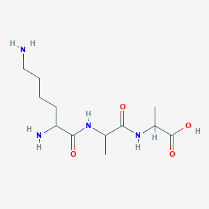 molecular formula C12H24N4O4 B12106536 H-Lys-Ala-Ala-OH 