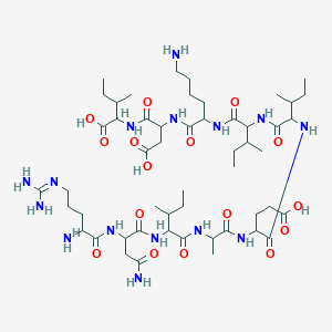 molecular formula C52H93N15O16 B12106539 H-DL-Arg-DL-Asn-DL-xiIle-DL-Ala-DL-Glu-DL-xiIle-DL-xiIle-DL-Lys-DL-Asp-DL-xiIle-OH 