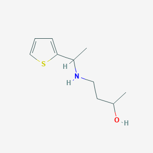 molecular formula C10H17NOS B12106558 4-{[1-(Thiophen-2-yl)ethyl]amino}butan-2-ol 