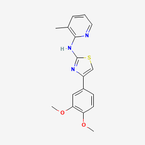 4-(3,4-dimethoxyphenyl)-N-(3-methyl-2-pyridinyl)-2-thiazolamine