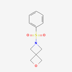 molecular formula C11H13NO3S B12106661 6-(Phenylsulfonyl)-2-oxa-6-azaspiro[3.3]heptane 