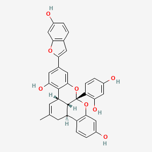 molecular formula C34H26O8 B1210668 Mulbel-rochromene 