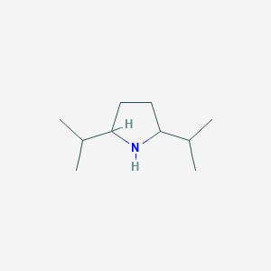 molecular formula C10H21N B12106731 2,5-Bis(propan-2-yl)pyrrolidine 