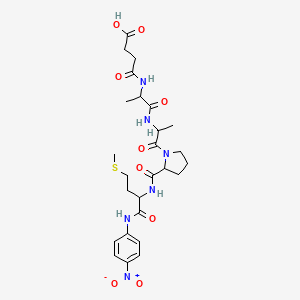 molecular formula C26H36N6O9S B12106737 Suc-DL-Ala-DL-Ala-DL-Pro-DL-Met-pNA 