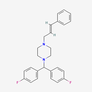 molecular formula C26H26F2N2 B1210684 Flunarizine CAS No. 40218-96-0