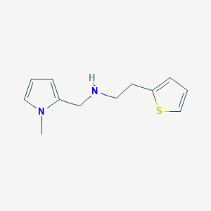 molecular formula C12H16N2S B12106868 [(1-Methyl-1H-pyrrol-2-yl)methyl][2-(thiophen-2-yl)ethyl]amine 