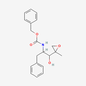 molecular formula C20H23NO4 B12106901 benzyl N-[(1R,2S)-1-hydroxy-1-[(2S)-2-methyloxiran-2-yl]-3-phenylpropan-2-yl]carbamate 