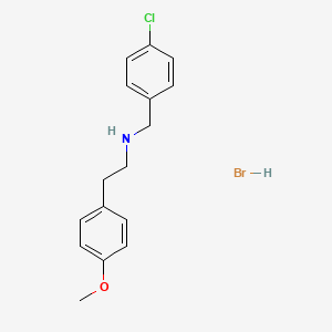 molecular formula C16H19BrClNO B12106935 N-(4-chlorobenzyl)-2-(4-methoxyphenyl)ethanamine hydrobromide 