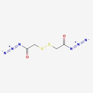 molecular formula C4H4N6O2S2 B1210698 Acetyl azide, 2,2'-dithiobis- CAS No. 65734-55-6