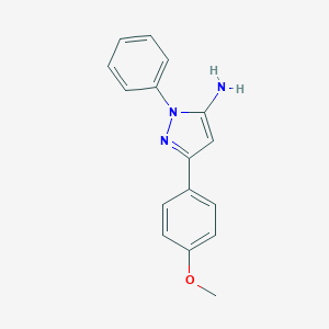 molecular formula C16H15N3O B012107 3-(4-Methoxyphenyl)-1-phenyl-1H-pyrazol-5-amine CAS No. 19652-13-2