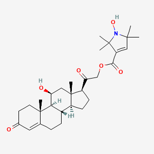 molecular formula C30H43NO6 B1210701 Corticosterone nitroxide CAS No. 65402-12-2