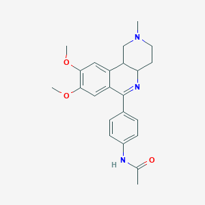 molecular formula C23H27N3O3 B12107051 Benafentrine dimal. 