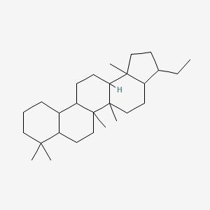 molecular formula C28H48 B12107067 17beta(H), 21alpha(H)-25,30-BISNORHOPANE 