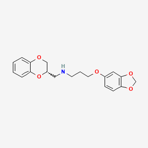 molecular formula C19H21NO5 B1210712 Osemozotan CAS No. 137275-81-1