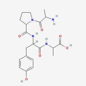 molecular formula C20H28N4O6 B12107139 H-DL-Ala-DL-Pro-DL-Tyr-DL-Ala-OH 
