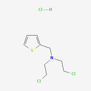 molecular formula C9H14Cl3NS B1210714 2-Thenylamine, N,N-bis(2-chloroethyl)-, hydrochloride CAS No. 14742-53-1