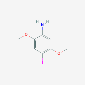 molecular formula C8H10INO2 B12107147 4-Iodo-2,5-dimethoxyaniline 