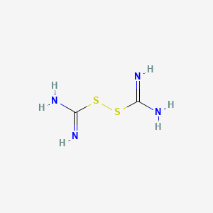 molecular formula C2H6N4S2 B1210717 Disulfidodicarbamidine CAS No. 3256-06-2