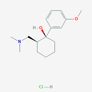 molecular formula C₁₆H₂₆ClNO₂ B121072 盐酸曲马多 CAS No. 36282-47-0