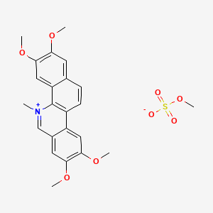 BENZO(c)PHENANTHRIDINIUM, 5-METHYL-2,3,8,9-TETRAMETHOXY-, METHYL SULFATE