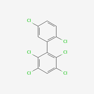 molecular formula C12H4Cl6 B1210724 2,2',3,5,5',6-Hexachlorobiphenyl CAS No. 52663-63-5