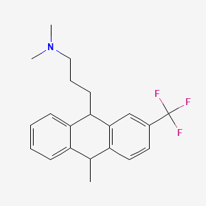 molecular formula C21H24F3N B1210726 Fluotracene 