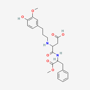 molecular formula C24H30N2O7 B12107264 L-Phenylalanine, N-[3-(4-hydroxy-3-Methoxyphenypropyl]-L-a-aspartyl-, 2-Methyl ester Suppliersl) 