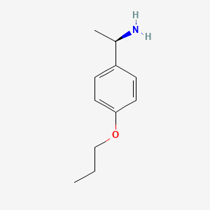 molecular formula C11H17NO B12107293 (1R)-1-(4-propoxyphenyl)ethanamine 