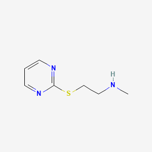 molecular formula C7H11N3S B12107336 Methyl[2-(pyrimidin-2-ylsulfanyl)ethyl]amine 