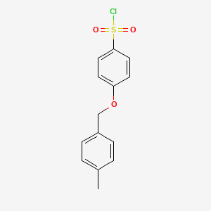 molecular formula C14H13ClO3S B12107348 4-(4-Methyl-benzyloxy)-benzenesulfonyl chloride 