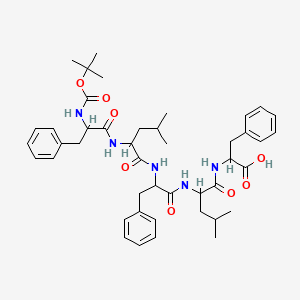 molecular formula C44H59N5O8 B12107386 Boc-phe-D-leu-phe-D-leu-phe-OH 