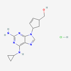 molecular formula C14H19ClN6O B12107389 trans-Abacavir-d4Hydrochloride 