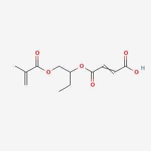 2-Butenedioic acid(2Z)-, mono[1-[[(2-methyl-1-oxo-2-propenyl)oxy]methyl]propyl] ester (9CI)