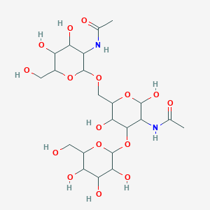 molecular formula C22H38N2O16 B12107404 Gal beta(1-3)[GlcNAc beta(1-6)]GalNAc 