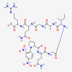 molecular formula C40H61N15O15 B12107412 Dnp-Pro-Gln-Gly-Ile-Ala-Gly-Gln-D-Arg-OH 