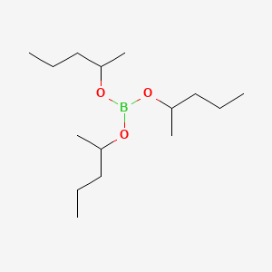 molecular formula C15H33BO3 B12107459 Pentan-2-ol, triester with boric acid CAS No. 40589-08-0
