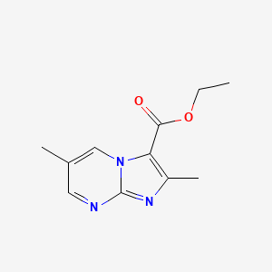 molecular formula C11H13N3O2 B12107497 Ethyl 2,6-dimethylimidazo[1,2-a]pyrimidine-3-carboxylate 