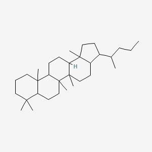 molecular formula C32H56 B12107499 A'-Neo-30-norgammacerane, 22-propyl-, (17alpha,22S)- CAS No. 67069-25-4