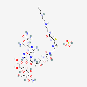 molecular formula C60H97N19O25S3 B1210754 Bleomycin-BAPP 