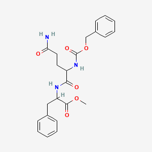 molecular formula C23H27N3O6 B12107540 Methyl 2-[[5-amino-5-oxo-2-(phenylmethoxycarbonylamino)pentanoyl]amino]-3-phenylpropanoate 