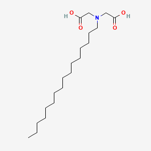 molecular formula C20H39NO4 B12107546 Glycine, N-(carboxymethyl)-N-hexadecyl- CAS No. 3775-52-8